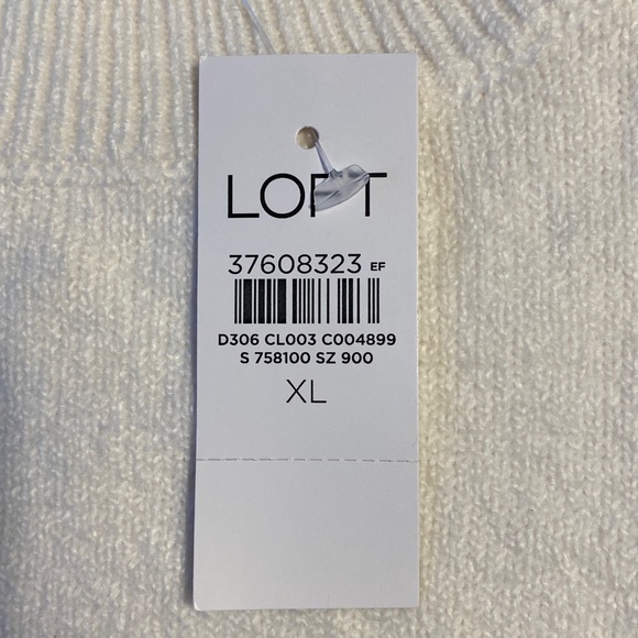 Winter white relaxed-fit pullover sweater - Picture 3 of 8